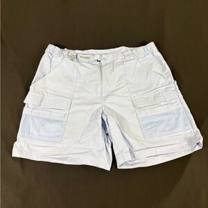 VTG Columbia Mens Light Blue Cotton Hiking Shorts Size XL